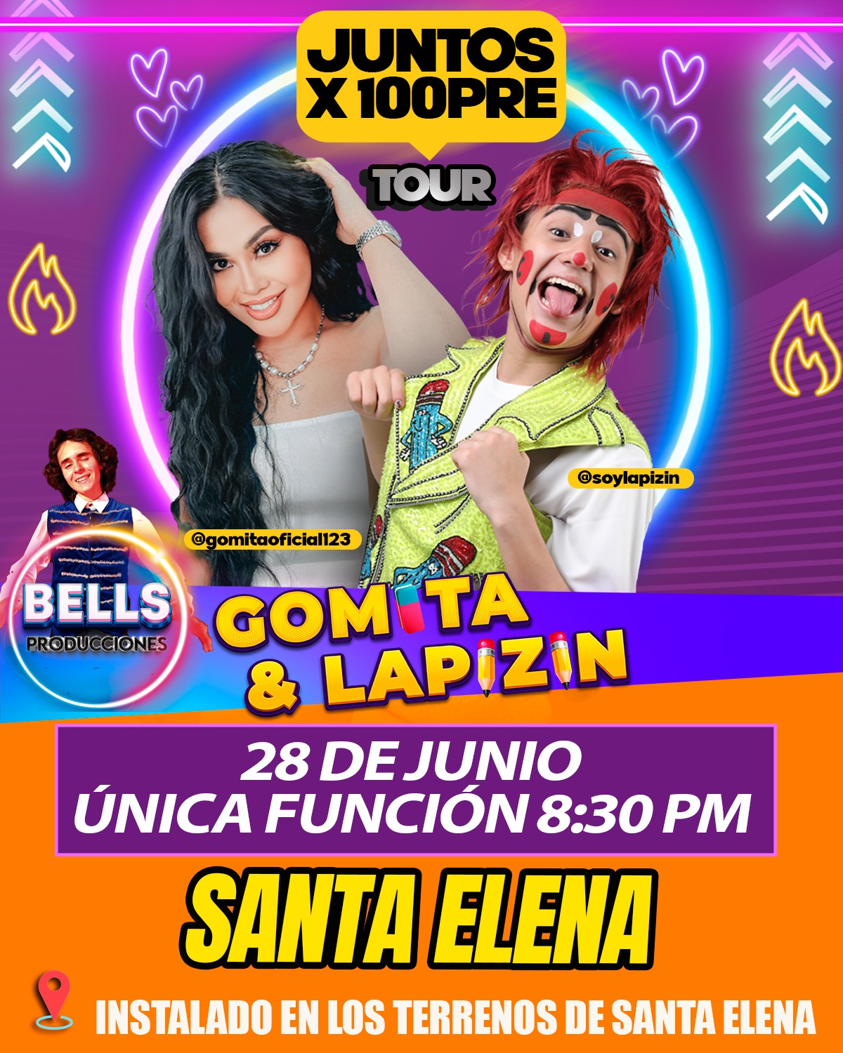 Gomita y Lapizin – Juntos x 100PRE Tour en Circo Bells